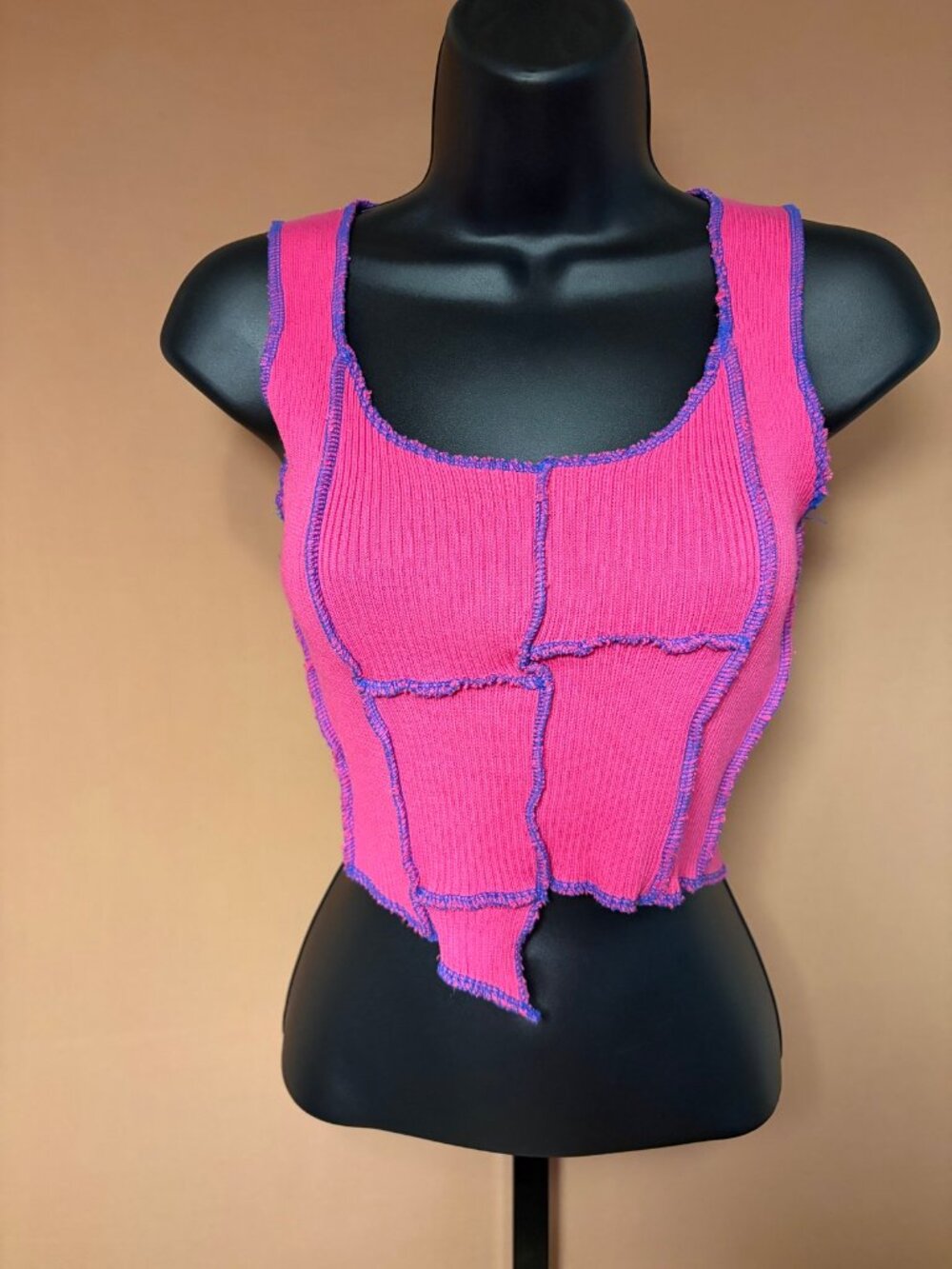 Pink Blondie Graphic Ribbed Tank Top - Size S-M